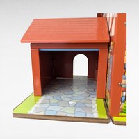 Vintage 1980s Fisher-Price Tudor House 952, Play Family House, Carry-Along House, Preschool Toy, Dollhouse, Collectible Toy