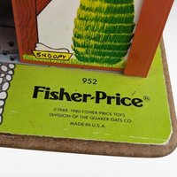 Vintage 1980s Fisher-Price Tudor House 952, Play Family House, Carry-Along House, Preschool Toy, Dollhouse, Collectible Toy