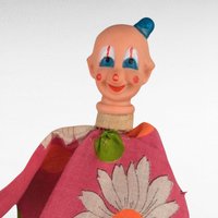 Vintage Pop Up Clown Toy, Novelty Toy, Retro Toy, Gift for Collectors