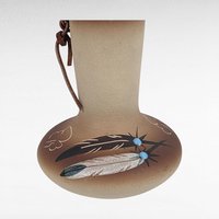 Vintage Betty Selby Feather Pottery Vase and Wedding Vase Set, Signed Ceramic Vase, Southwestern Decor, Gift for Her, Home Decor