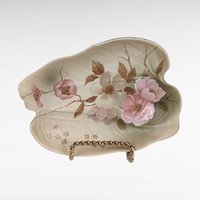 Vintage Dish Lot, Victorian Dogwood Plate, Floral Trinket Dishes, Anchor Hocking Plate, Collectible Dishes, Gift for Her, Home Decor