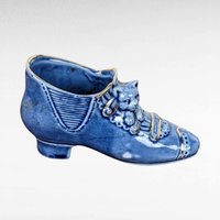 Vintage Shoe Figurine Lot, Glass Slippers, Fenton Cat Shoe, Daisy Button Shoe, Blue Ceramic Shoe, Collectible Shoes, Gift for Collector