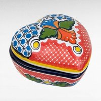 Vintage Trinket Box Lot, Ceramic Trinket Boxes, Mardi Gras Trinket Box, Mexican Talavera Box, Made in Japan Trinket Box, Collectible Boxes