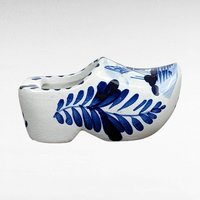 Vintage Delft Blue Shoe Ashtray and German Windmill Plate, Hand-Painted Ceramic Decor, Gift for Collector, Home Decor