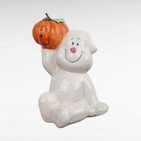 Vintage Ceramic Halloween Decor Lot - Ghost Figurines, Jack O' Lantern Nightlight, Tealight Holders - Spooky Home Decor, Halloween Gift