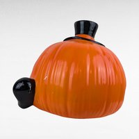 Vintage Halloween Jack O' Lantern Light, Ceramic Pumpkin, Light Up Decor, Retro Halloween, Collectible