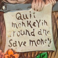 Vintage Barrel of Monkeys Ceramic Bank, Monkey Bank, Quirky Bank, Animal Bank, Collectible Bank, Retro Decor