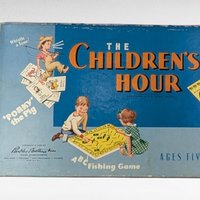1958 Vintage Children's Hour Game, Parker Brothers Game, Complete Family Game, Collectible Board Game, Gift for Game Collectors