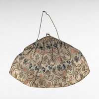 Vintage Floral Carpet Bag, Small Handbag with Mirror, Tapestry Purse, Victorian Style Bag, Gift for Her