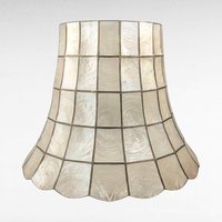 Vintage Capiz Shell Lampshade, Coastal Decor, Boho Lighting, Shell Lamp Shade