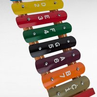 Vintage Taiyo Melody Xylophone, 8.5" Long, 3 Drumsticks, Music Sheet, Collectible Toy, Musical Instrument, Gift for Child