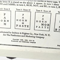 Vintage 1953 Scrabble Game, Selchow & Righter, Complete with all Pieces, Classic Word Game, Family Game Night, Missing 1 Tile