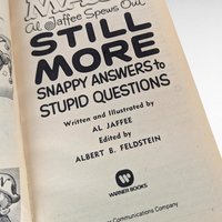 Mad Magazine, Al Jaffee, Snappy Answers to Stupid Questions, Humor Book, 1988, Paperback Book, Collectible Book, Gag Gift, Stocking Stuffer