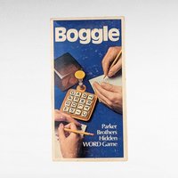 Vintage 1976 Parker Brothers Boggle Game with Bonus Travel Boggle - Classic Word Game - Family Game Night - Missing Timer
