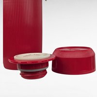 Vintage Red Thermos with Handle - Retro Kitchenware - Picnic Thermos - Insulated Beverage Container