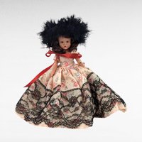 Vintage Nancy Ann Storybook Doll, October Maiden No. 196, 7.5" Bisque Doll, Collectible Doll, Gift for Doll Collectors