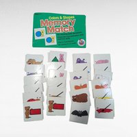 Vintage Memory Match Game | Frank Schaffer Publications | Colors & Shapes | Educational Toy | 1980s Kids Game | Complete Set