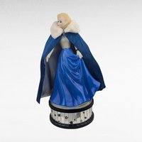 Enesco Midnight Blue Barbie Music Box | Plays "Moon River" | Porcelain Barbie Figurine | Vintage 1990s