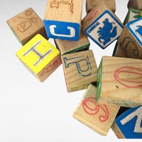 Vintage 1970s Walt Disney Playskool Wood Blocks | Mickey Mouse | Educational Toy | Classic Toy