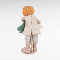 Vintage 1988 Hamilton Collection "Love is Blind" Porcelain Doll, Bessie Pease Gutmann, Collectible Doll, Girl with Doll Figurine