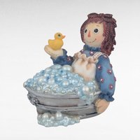 Vintage Enesco Raggedy Ann & Andy Figurines, "Birthday Surprises" and "Friends Are Ducky", Collectible Figurines, Nostalgia Decor