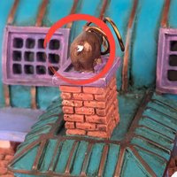 Vintage 1998 Department 56 T.L. Pigs Brick Factory - Christmas Village Accessory - Lit Building - Three Little Pigs