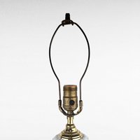 Vintage Milk Glass & Wood Lamp - Hobnail Milk Glass Lamp - Mid-Century Modern Lighting -  Table Lamp - Bedroom Decor