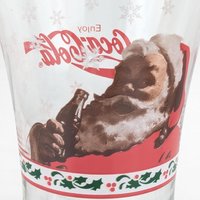 Set of 4 Vintage Libby Coca-Cola Santa Glasses - Christmas Glasses - Holiday Decor - Collectible Glassware - Coke Glasses