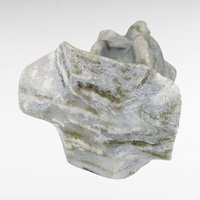 Vintage Chinese Hand-Carved Jade Frog Figurine | Green and White Jade | Collectible Stone Animal | Feng Shui Decor