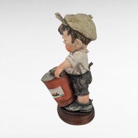 Vintage Giuseppe Armani Gulliver's World Drummer Boy Figurine with Drum, 8" Collectible Statue, Italian Art, Home Decor