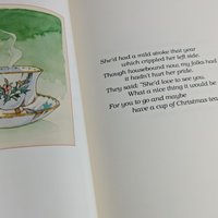 Signed Copy, A Cup of Christmas Tea Book, Tom Hegg, Warren Hanson, Autographed Book, Holiday Gift, Collectible Christmas Book