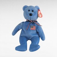 Vintage Patriotic Beanie Babies Lot (6) - Ty Patriot, Spangle, Red White Blue, America, Righty 2000, Free - Beanie Babies, Patriotic