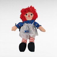 Pair of Vintage Raggedy Ann Dolls, 12" Classic Rag Dolls, Collectible Toys, Red Yarn Hair