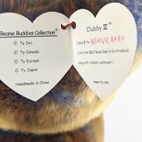 Vintage Teddy Bear Lot, 1994 Mary Meyer Brown Plush & Ty Chubby III Beanie, Collectible Toys, Gift for Child, Nostalgic Decor