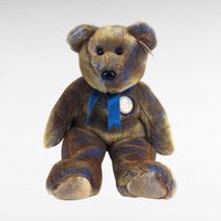 Vintage Teddy Bear Lot, 1994 Mary Meyer Brown Plush & Ty Chubby III Beanie, Collectible Toys, Gift for Child, Nostalgic Decor