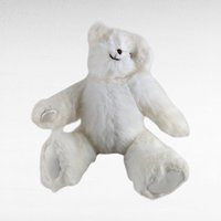 Vintage White Teddy Bears, Joan Chesney Jointed Bear, Berkeley Designs Floral Bear, Collectible Plush Toys, Gift for Collector