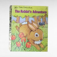 Vintage Bunny Rabbit Little Golden Book Lot, Velveteen Rabbit, Peter Rabbit, Little Cottontail, Rabbit's Adventure, Children's Books