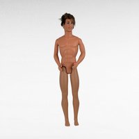 1968 Naked Barbie Ken Doll, Vintage Ken Doll, Messy Hair, Collectible Doll, Restoration Project, Gift for Doll Collectors, Vintage Toy