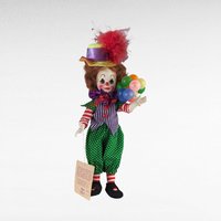 Vintage Effanbee Here Comes The Clowns Clarence Figure, 11 Inch Clown Doll, Collectible Clown Figurine, Gift for Clown Collector