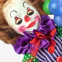 Vintage Effanbee Here Comes The Clowns Clarence Figure, 11 Inch Clown Doll, Collectible Clown Figurine, Gift for Clown Collector