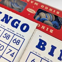 Vintage Whitman Bingo Game - 45 Cards - Family Fun Night - Collectible Game - Gift for Game Collectors - Missing 2 Pieces
