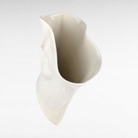 2005 Blue Sky Signed Porcelain Face Vase by Lund, Vintage Organic Modern Decor, Unique Gift for Art Lovers, Collectors