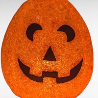 Vintage Popcorn Melted Plastic Light Up Jack O'Lantern, 10" Halloween Decoration, Retro Holiday Decor, Spooky Gift