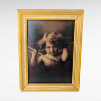 Vintage M.B. Parkinson Cupid Awake & Asleep Prints, Cupid Artwork, Victorian Style Decor, Cherub Prints, Gift for Art Lover