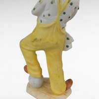Vintage Resin Clown Figurines, 8" Musical Clown Decor, Whimsical Clown Pair, Gift for Clown Collector, Circus Decor