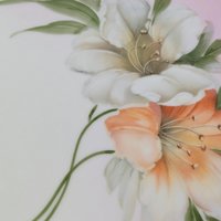 Vintage Z.S. & G. Bavaria Floral Plate, 11" Hand-Painted Porcelain Dresser Tray, Vanity Dish, Gift for Her, Home Decor