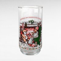 1982 Coca Cola Holly Hobbie Christmas Glasses, Vintage Set of 4 Collectible Holiday Drinkware, Gift for Nostalgia Lovers
