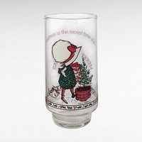 1982 Coca Cola Holly Hobbie Christmas Glasses, Vintage Set of 4 Collectible Holiday Drinkware, Gift for Nostalgia Lovers