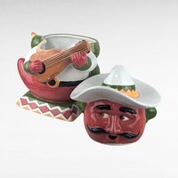 Vintage 2003 Clay Art Cha Cha Chili Pepper Cookie Jar, Ceramic Kitchen Storage, Novelty Food Decor, Gift for Chili Lovers