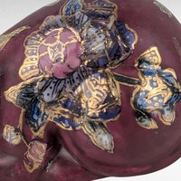 Vintage Fitz and Floyd Ceramic Cat Figurine, Hand-Painted Floral Design, Collectible Cat Decor, Gift for Cat Lovers